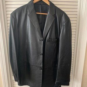 Alfani Leather Blazer (Black) 44 L